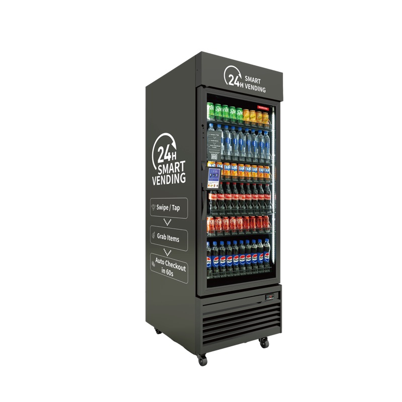HAHA AI Vending Max 620 smart cooler DC-620CT — large 420-item capacity, no screen