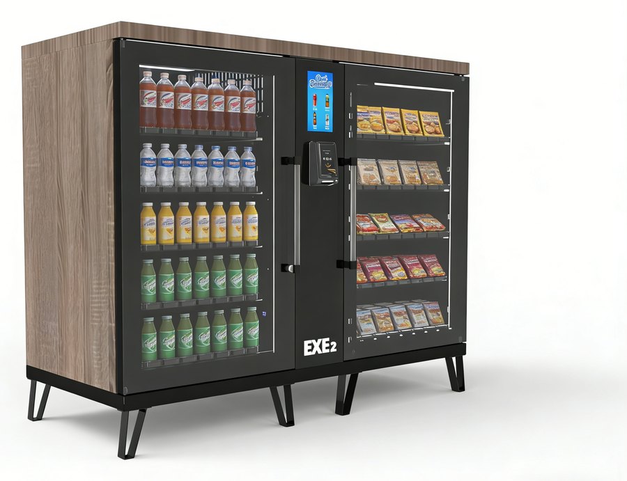 SandStar EXE2 two-door furniture-style AI smart cooler