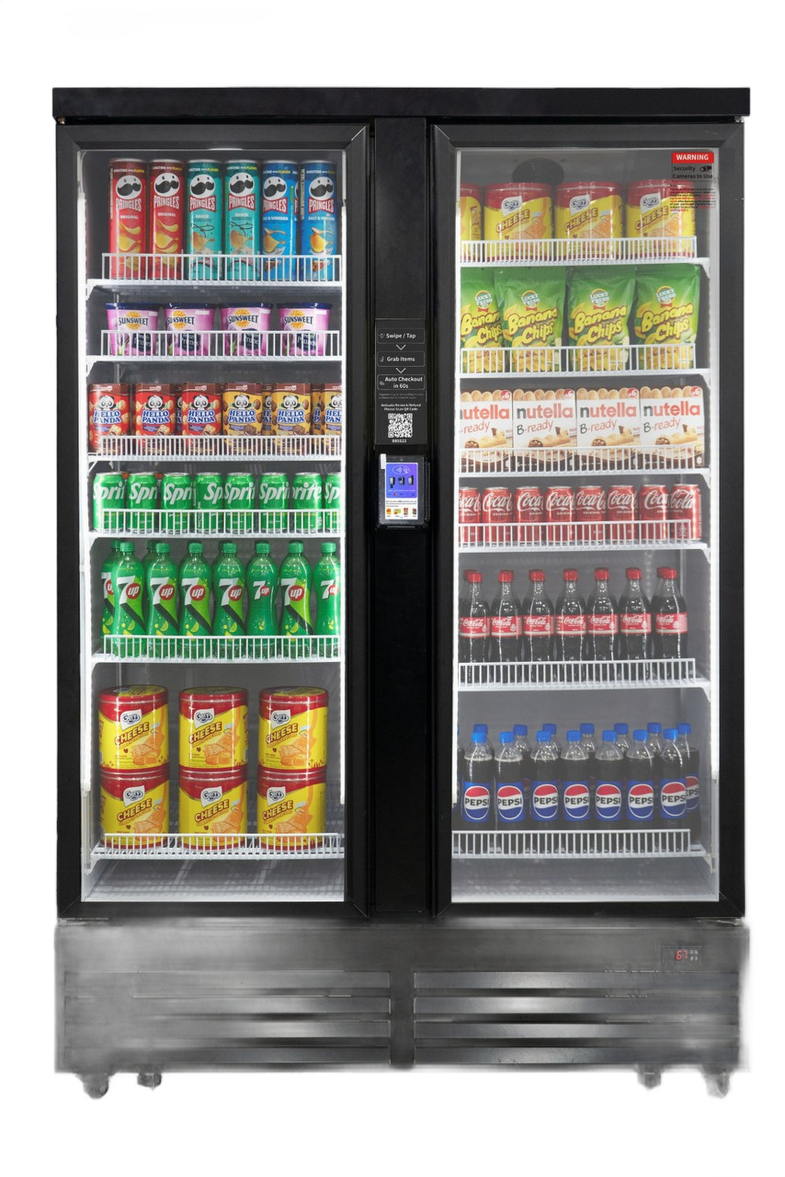 HaHa Ultra 1200 double-door AI smart cooler - flagship fleet-scale unit for active operators