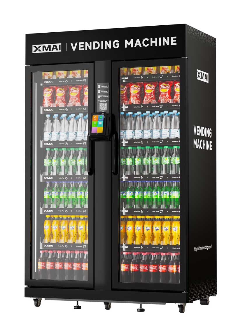 XMAI Ultra 1100L dual-door smart vending machine